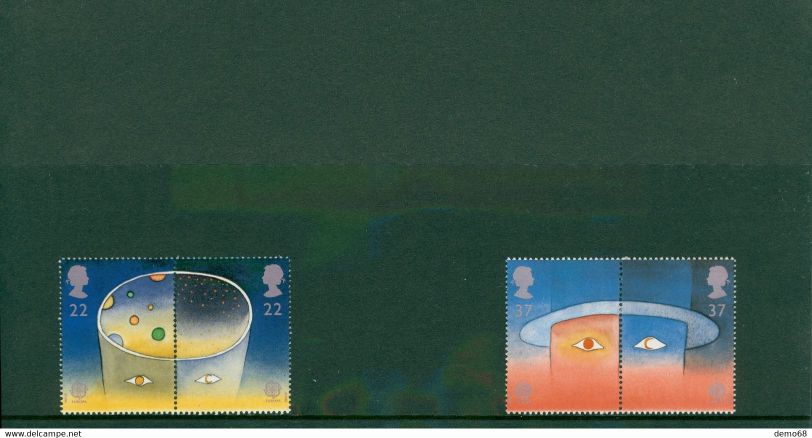 Stamp Timbre England Great Britain Europe In Space GB Feuillet Neuf 4 Timbre S Royal Mail Mint Stamps - Collezioni