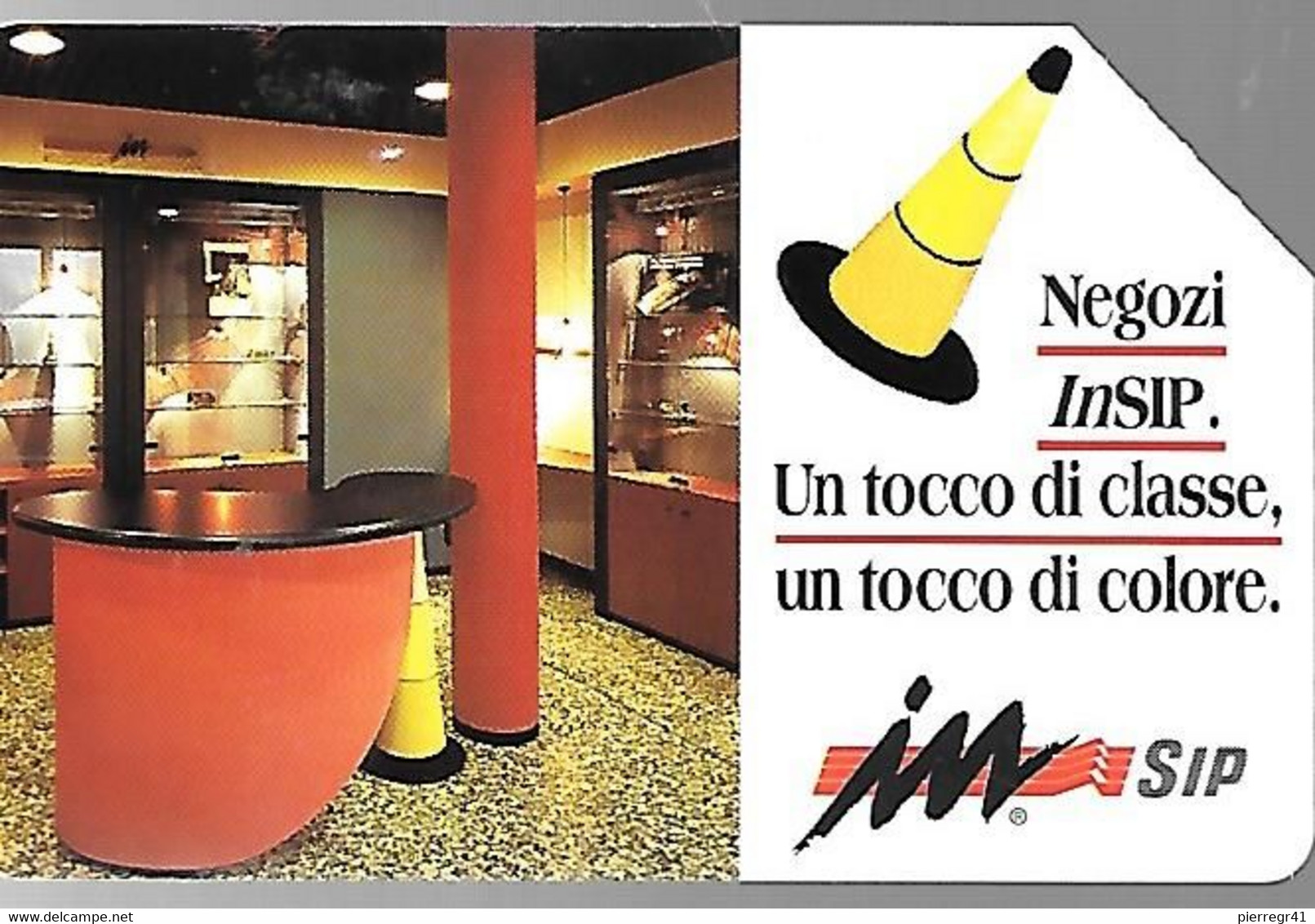 CARTE -ITALIE-Serie Pubblishe Figurate-Negozi-N°40-Catalogue Golden-10000L/31/12/95- -Utilisé-TBE-RARE - Publiques Précurseurs
