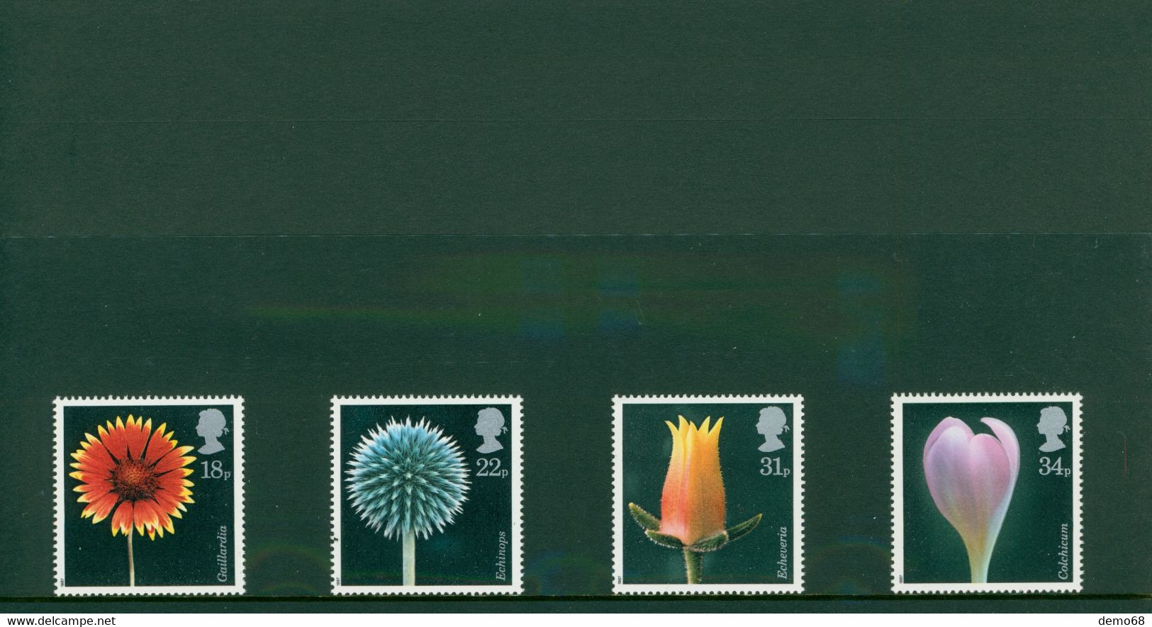 Stamp Timbre England Great Britain Flowers GB Feuillet Neuf 4 Timbre S Royal Mail Mint Stamps - Collezioni