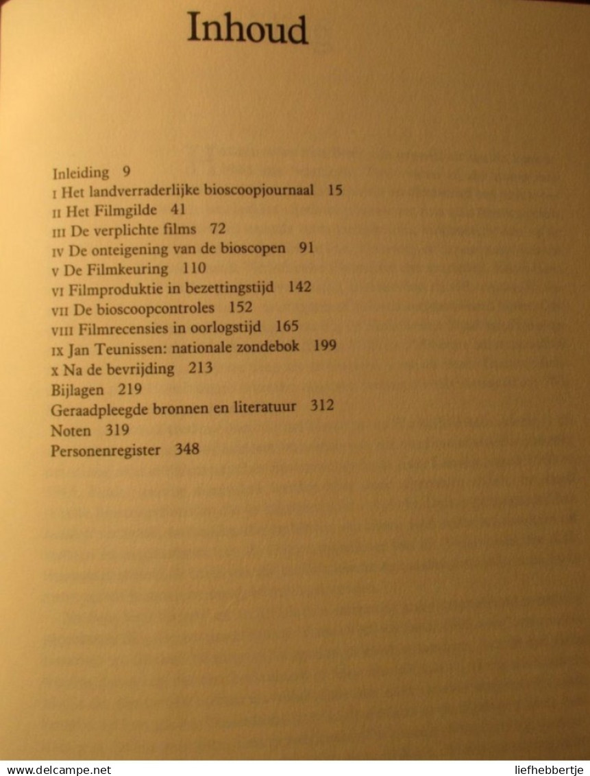 De Bioscoop In De Oorlog - Thomas Leeflang - 1990 - Oorlog 1939-45