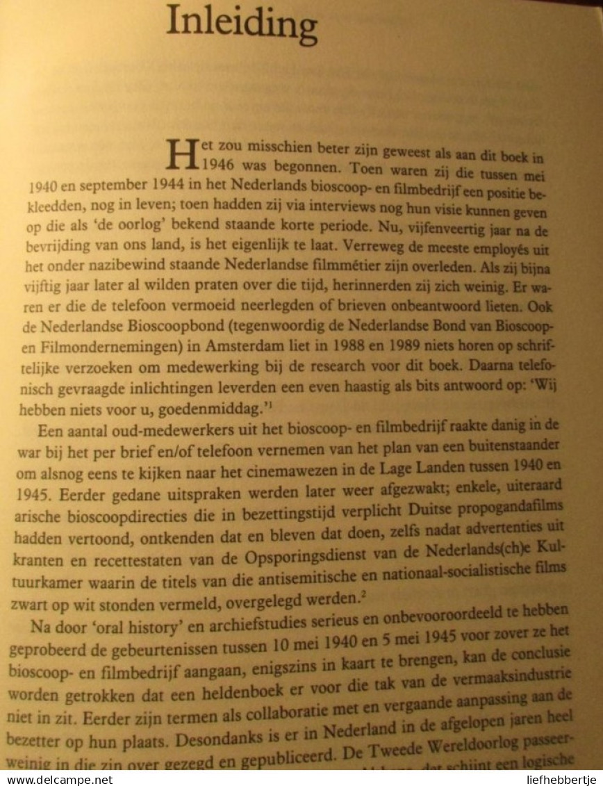 De Bioscoop In De Oorlog - Thomas Leeflang - 1990 - Oorlog 1939-45