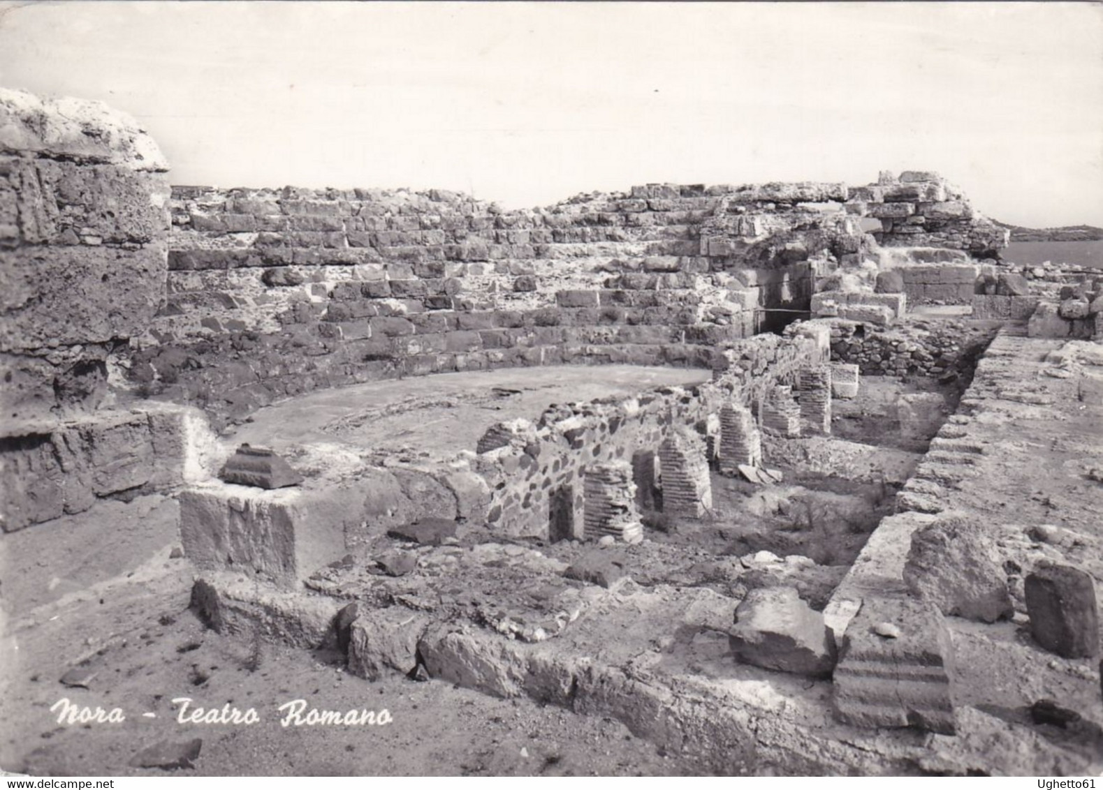 Nora - Pula - Cagliari -Teatro Romano Viaggiata 1962 - Cagliari