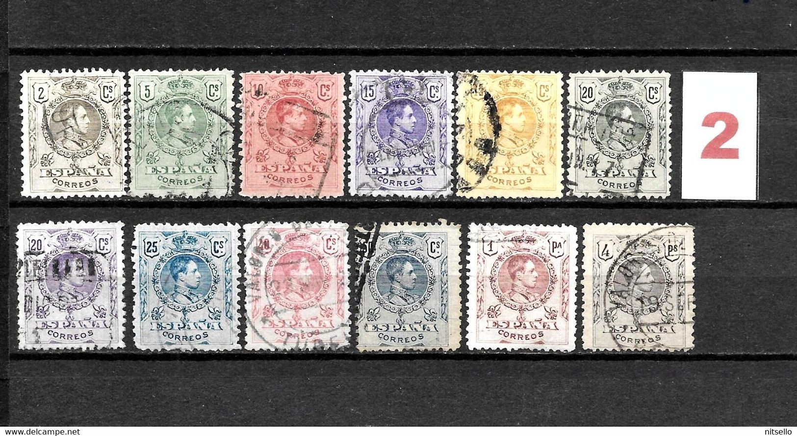 LOTE 2238 D /// ESPAÑA 1909-1922 EDIFIL Nº: 267/279 (SIN 275)CATALG/COTE: 25€ ¡¡¡ OFERTA - LIQUIDATION - JE LIQUIDE !!! - Usados