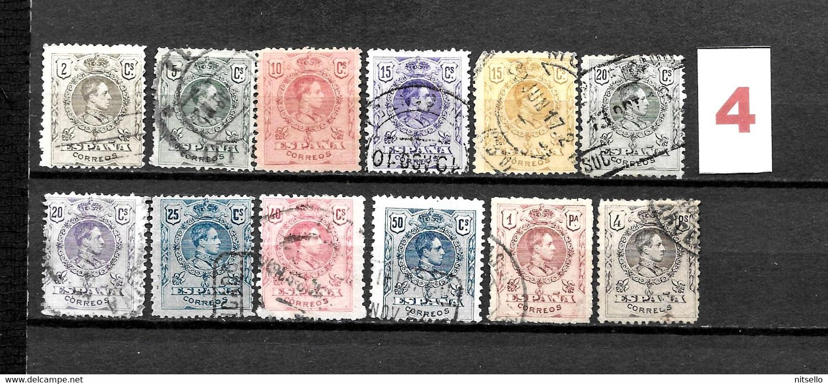 LOTE 2238 D /// ESPAÑA 1909-1922 EDIFIL Nº: 267/279 (SIN 275)CATALG/COTE: 25€ ¡¡¡ OFERTA - LIQUIDATION - JE LIQUIDE !!! - Oblitérés