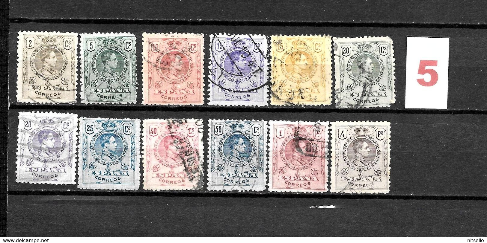 LOTE 2238 D /// ESPAÑA 1909-1922 EDIFIL Nº: 267/279 (SIN 275) CATALG/COTE: 25€ ¡¡¡ OFERTA - LIQUIDATION - JE LIQUIDE !!! - Oblitérés