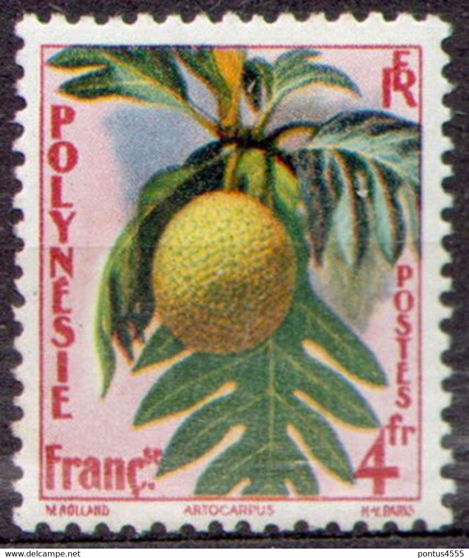 French Polynesia 1959 Mi 15 Breadfruit Tree - MLH - Otros & Sin Clasificación