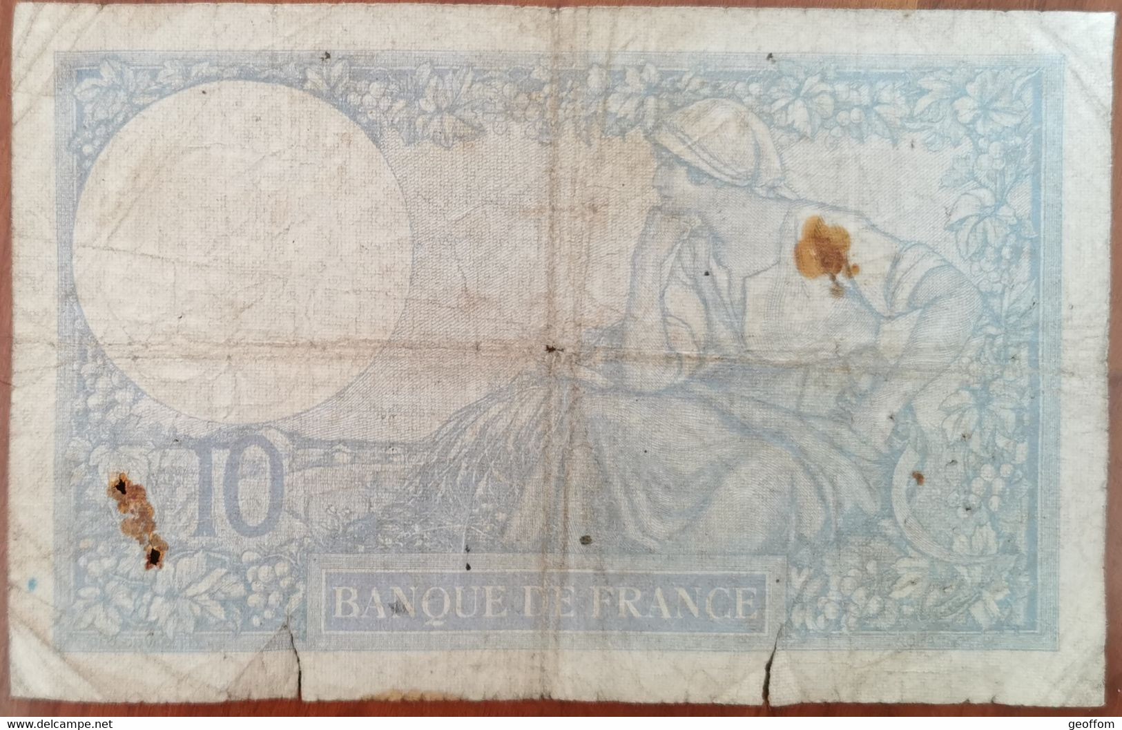 Billet 10 Francs MINERVE 6 - 4 - 1939 France X.69247 (cf Photo) - 10 F 1916-1942 ''Minerve''
