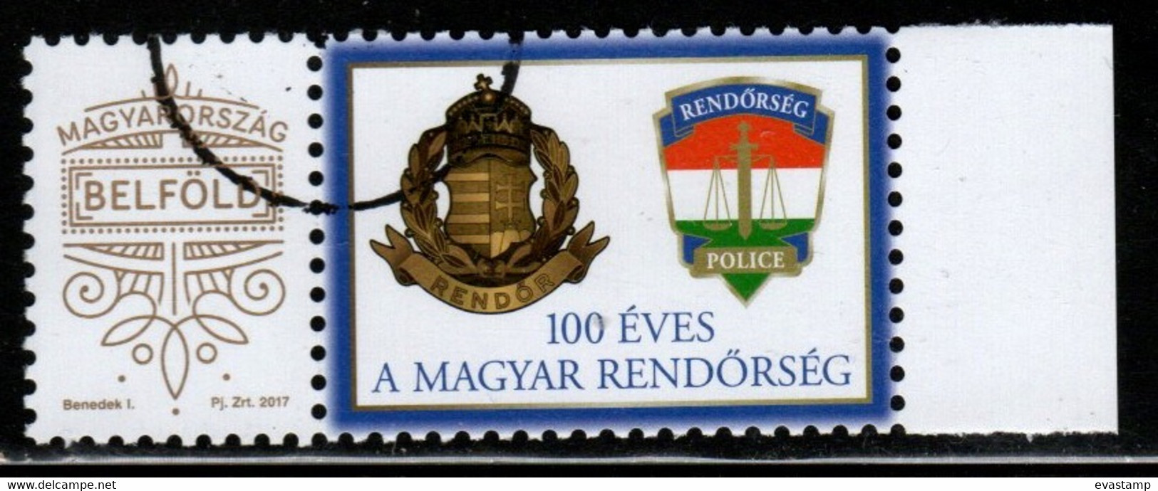 HUNGARY - 2020.SPECIMEN -  Personalised Stamp - 100th Anniversary  Of The Hungarian Police Force / Arms MNH!!! - Proofs & Reprints