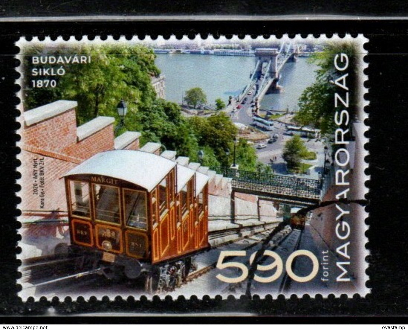 HUNGARY - 2020. SPECIMEN - 150th Anniversary Of The Buda Castle Cable Car / Funicular   MNH!!! - Ensayos & Reimpresiones