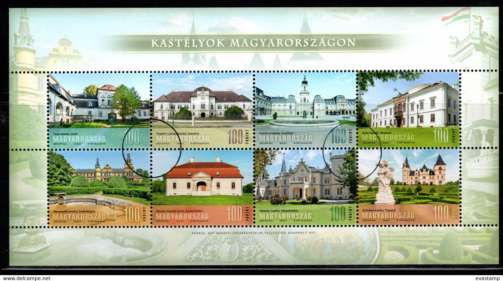 HUNGARY - 2020. SPECIMEN S/S Perforated - Palaces/Castles  In Hungary / MNH! - Essais, épreuves & Réimpressions