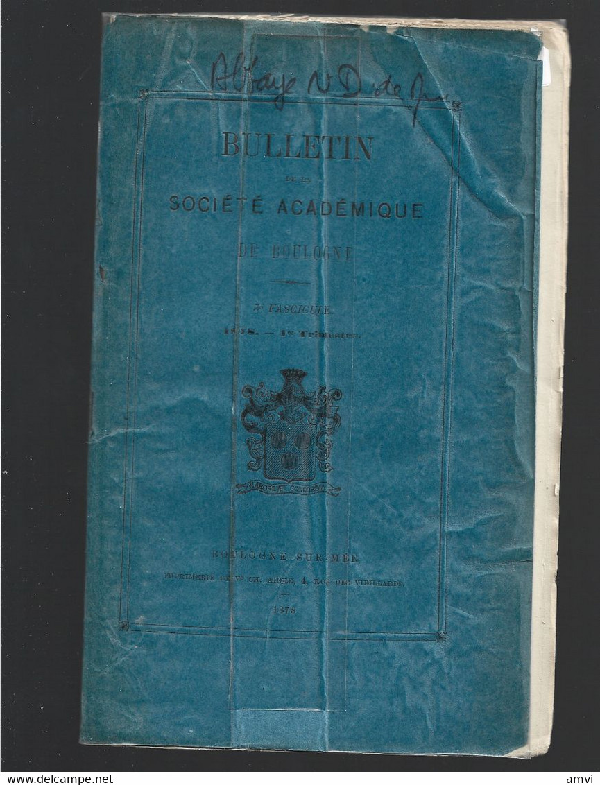 (sam So) Société Académique De Boulogne: Biens De L' Abbaye De Longvilliers - Picardie - Nord-Pas-de-Calais