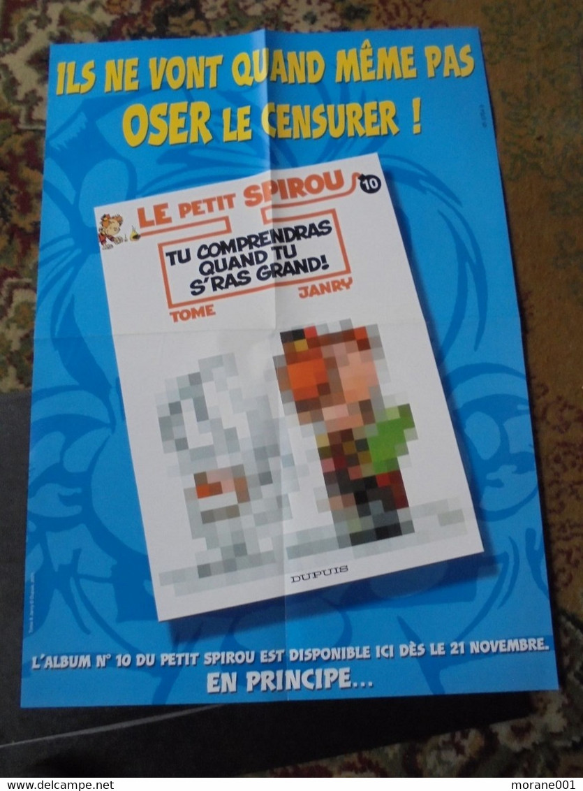 Le Petit Spirou Affiche Promotionnelle 2001 Format  60 X 42   Tome Et Janry Dupuis Bon Etat - Affiches & Offsets