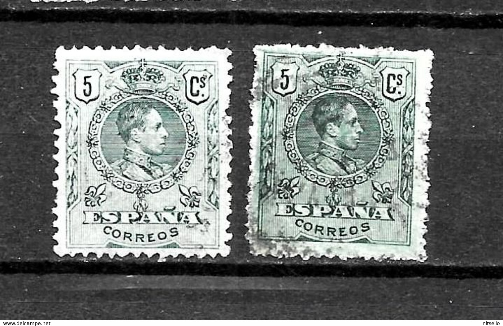 LOTE 2238 D /// ESPAÑA 1909-1922  EDIFIL Nº: 268 VARIEDAD DE COLOR ¡¡¡ OFERTA - LIQUIDATION - JE LIQUIDE !!! - Oblitérés