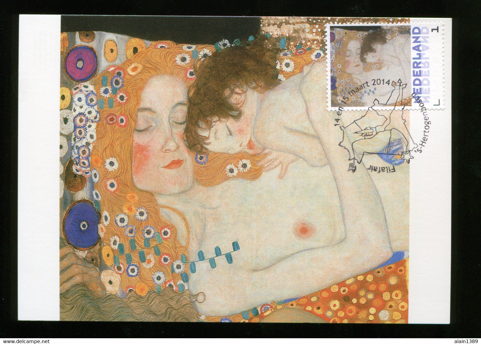 CM Netherlands Carte Maximum Maximum Gustav Klimt AKT FRAU MIT KIND NUDE NU - Nudes