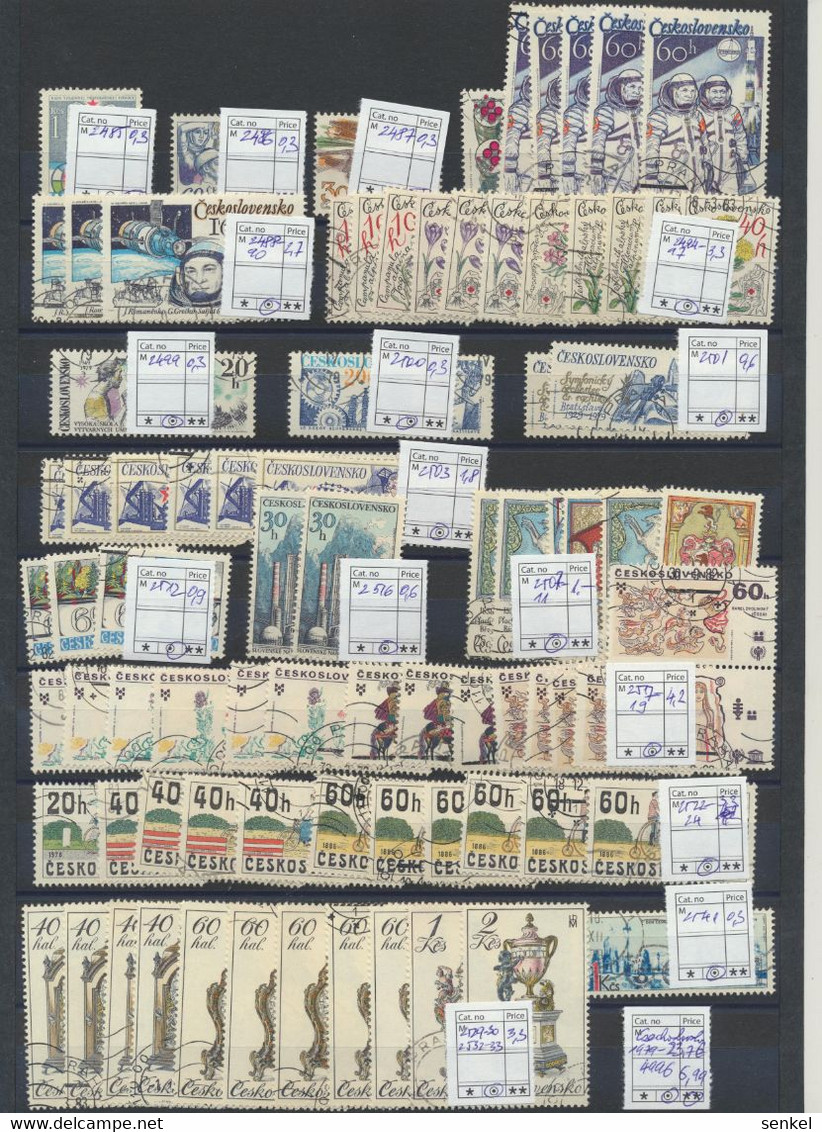 4996 Czechoslovakia Tschechoslowakia Set Of Different Stamps 1979 Mint And Used - Other & Unclassified