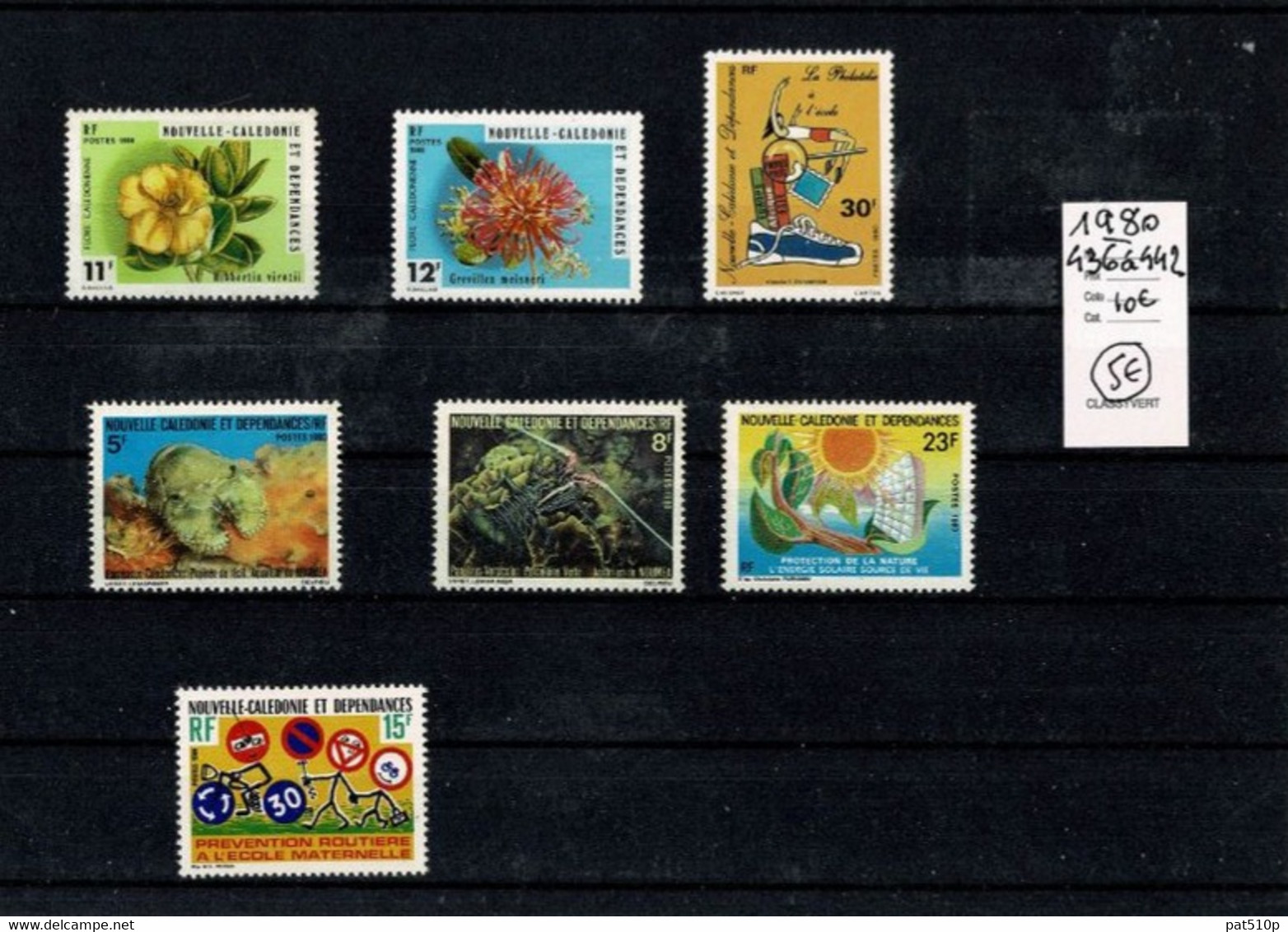 NOUVELLE CALEDONIE 1980 N°436 à N°442 NEUFS** - Komplette Jahrgänge