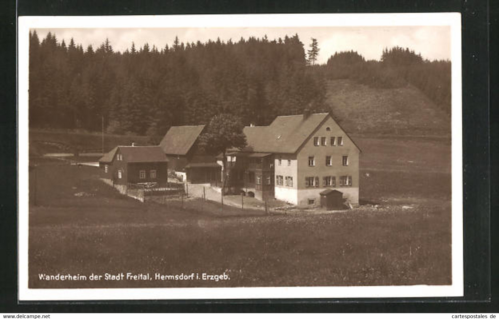 AK Hermsdorf I. Erzgeb., Wanderheim Der Stadt Freital - Freital