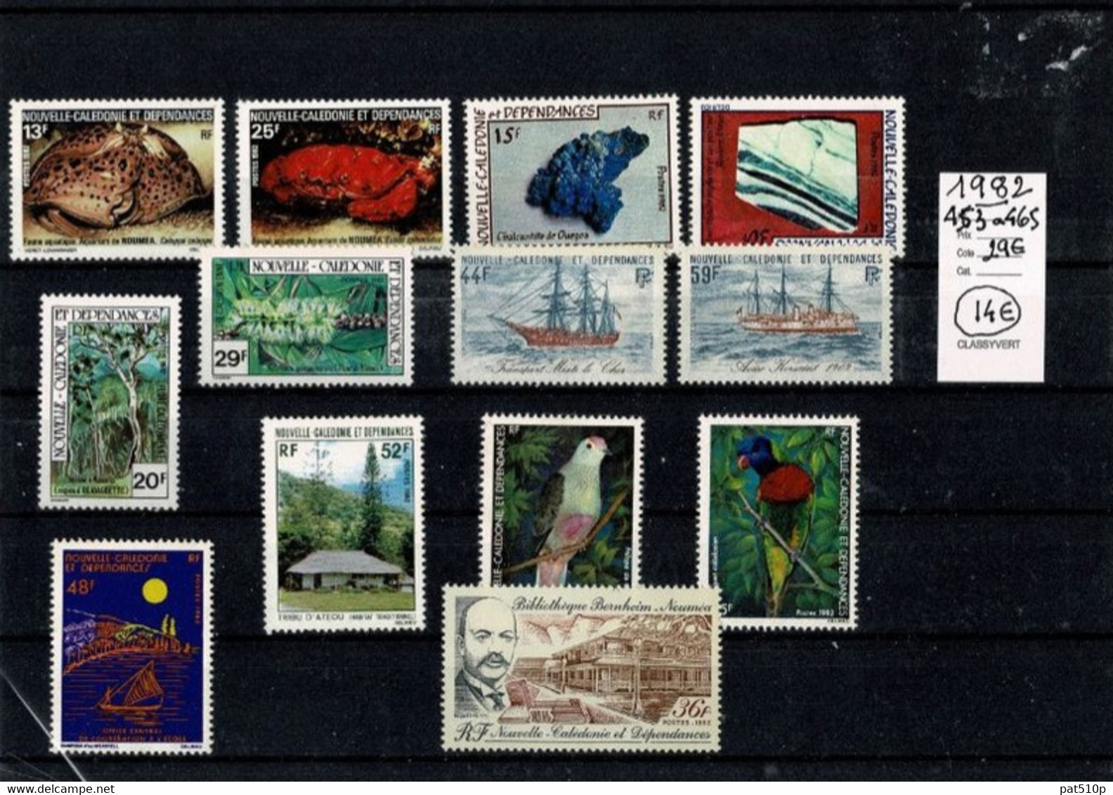 NOUVELLE CALEDONIE 1982 N°453 à N°465 NEUFS** - Années Complètes