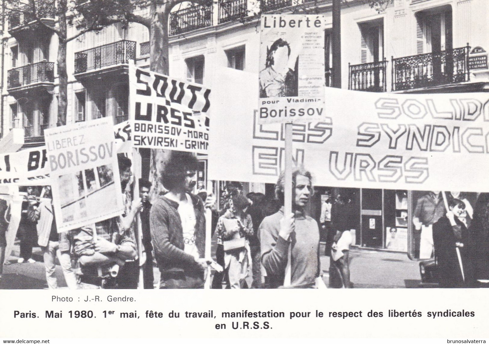 PARIS - Manifestation Pour Le Respect Des Libertés Syndicales En U.R.S.S., 1° Mai 1980 - Manifestazioni