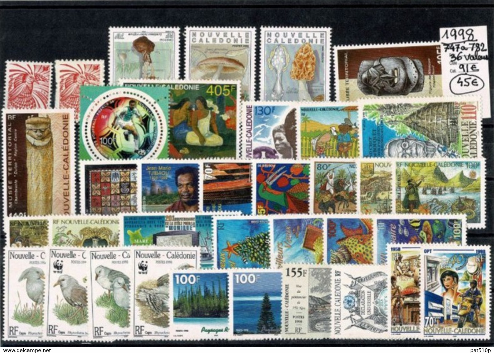 NOUVELLE CALEDONIE 1998 N°747 à N°782 NEUFS** - Altri & Non Classificati