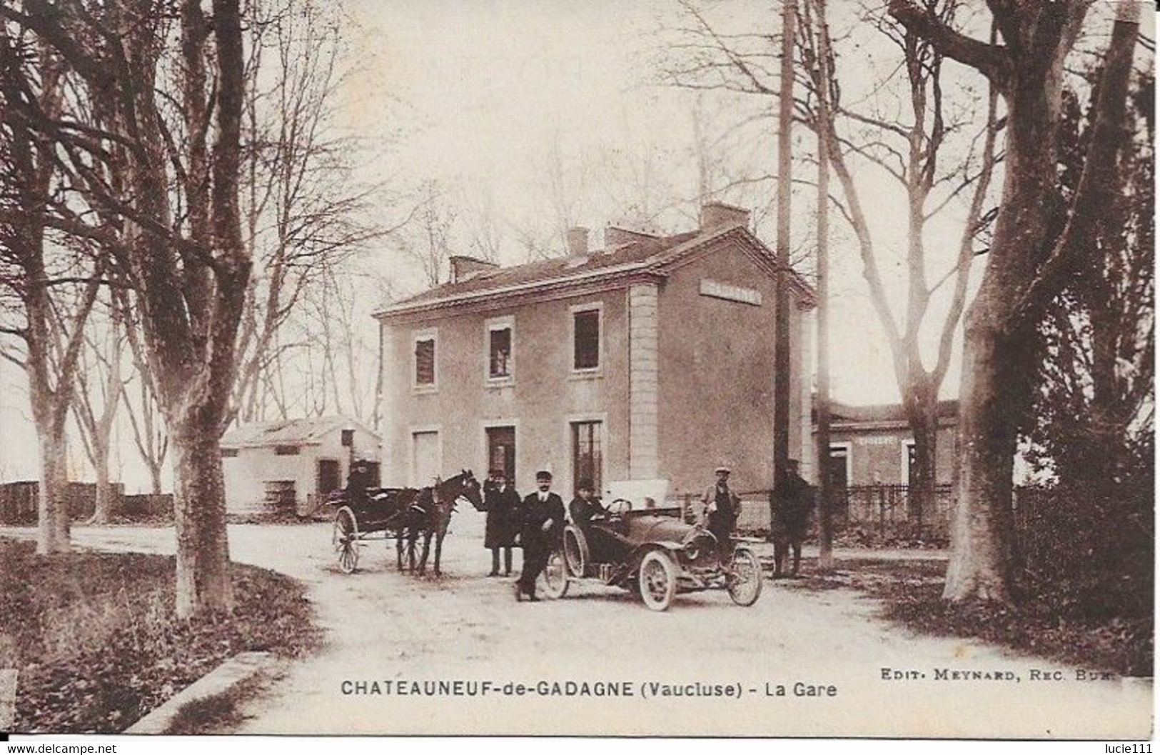 Chateauneuf De Gadagne La Gare Carte En Bon état - Autres & Non Classés