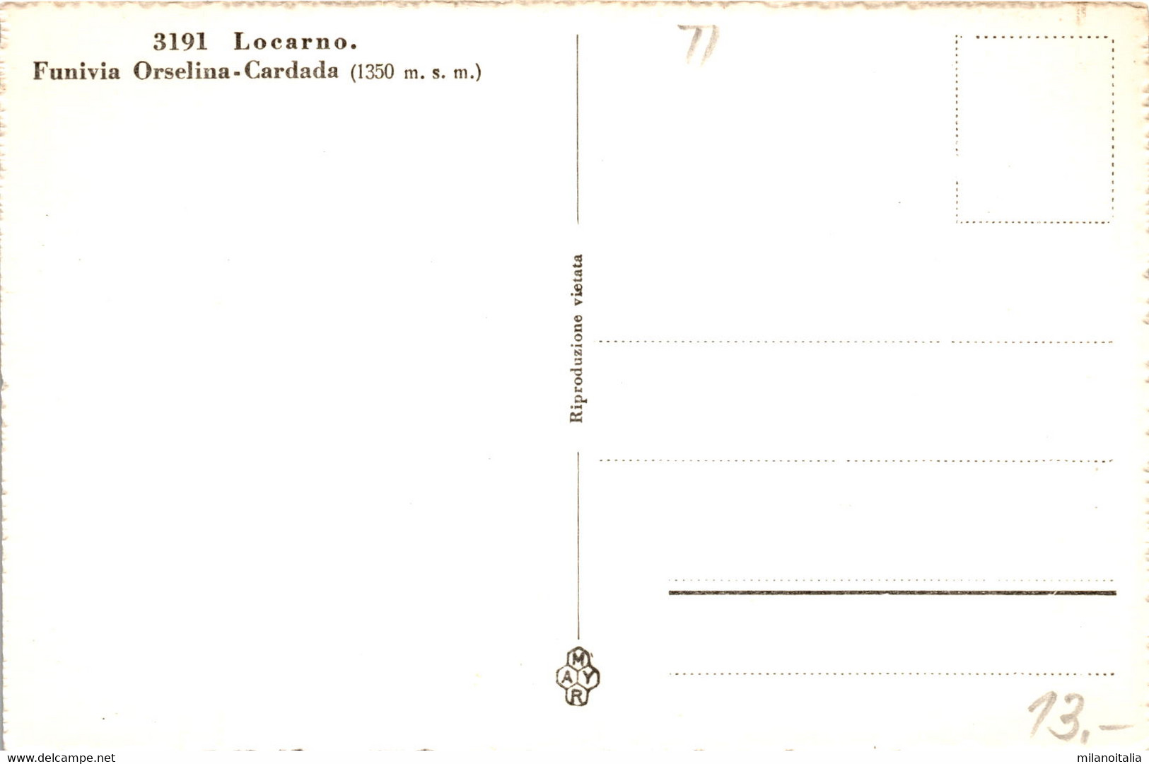 Locarno - Funivia Orselina-Cardada (3191) - Orselina