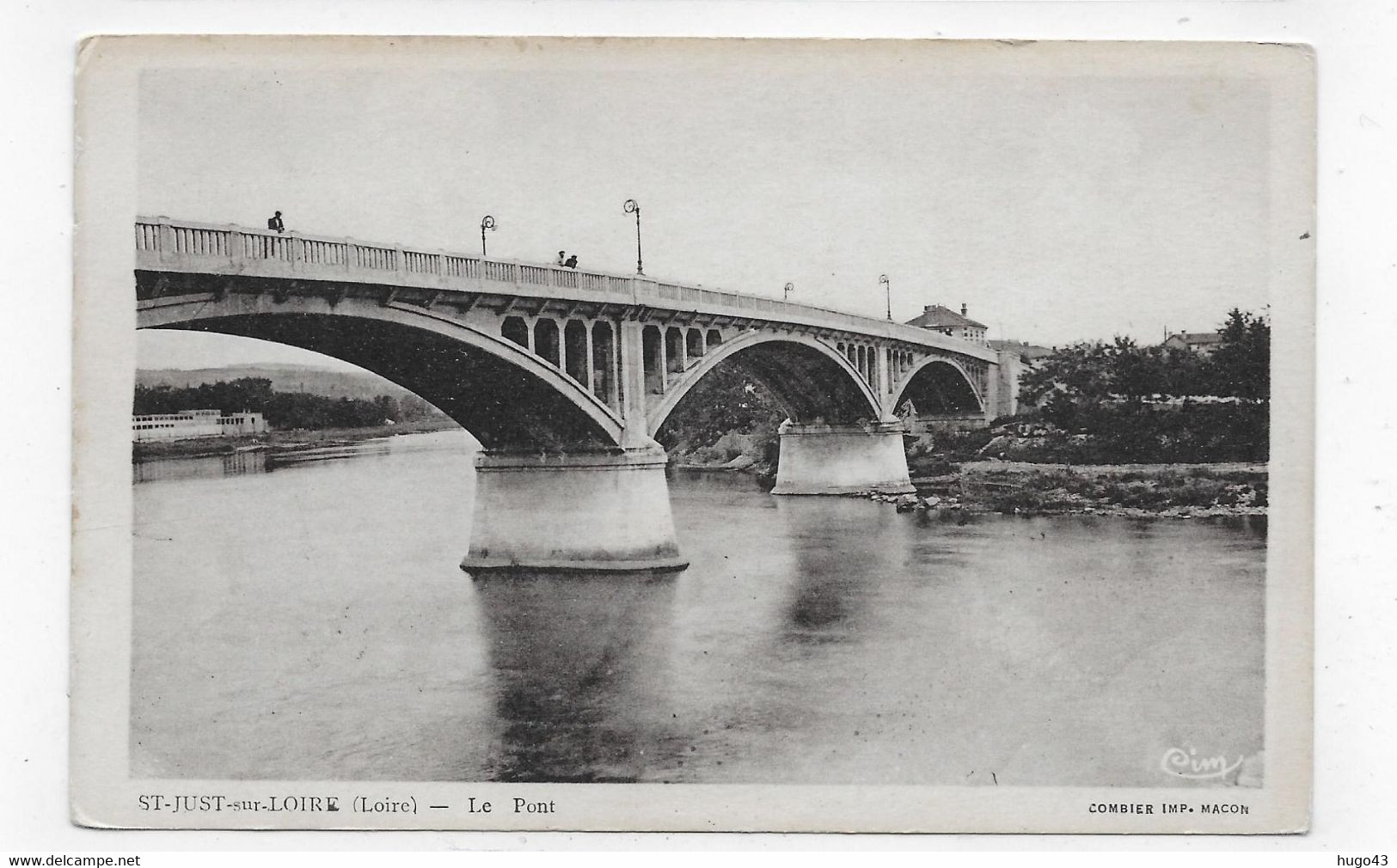 SAINT JUST SUR LOIRE - LE PONT - CPA NON VOYAGEE - Saint Just Saint Rambert