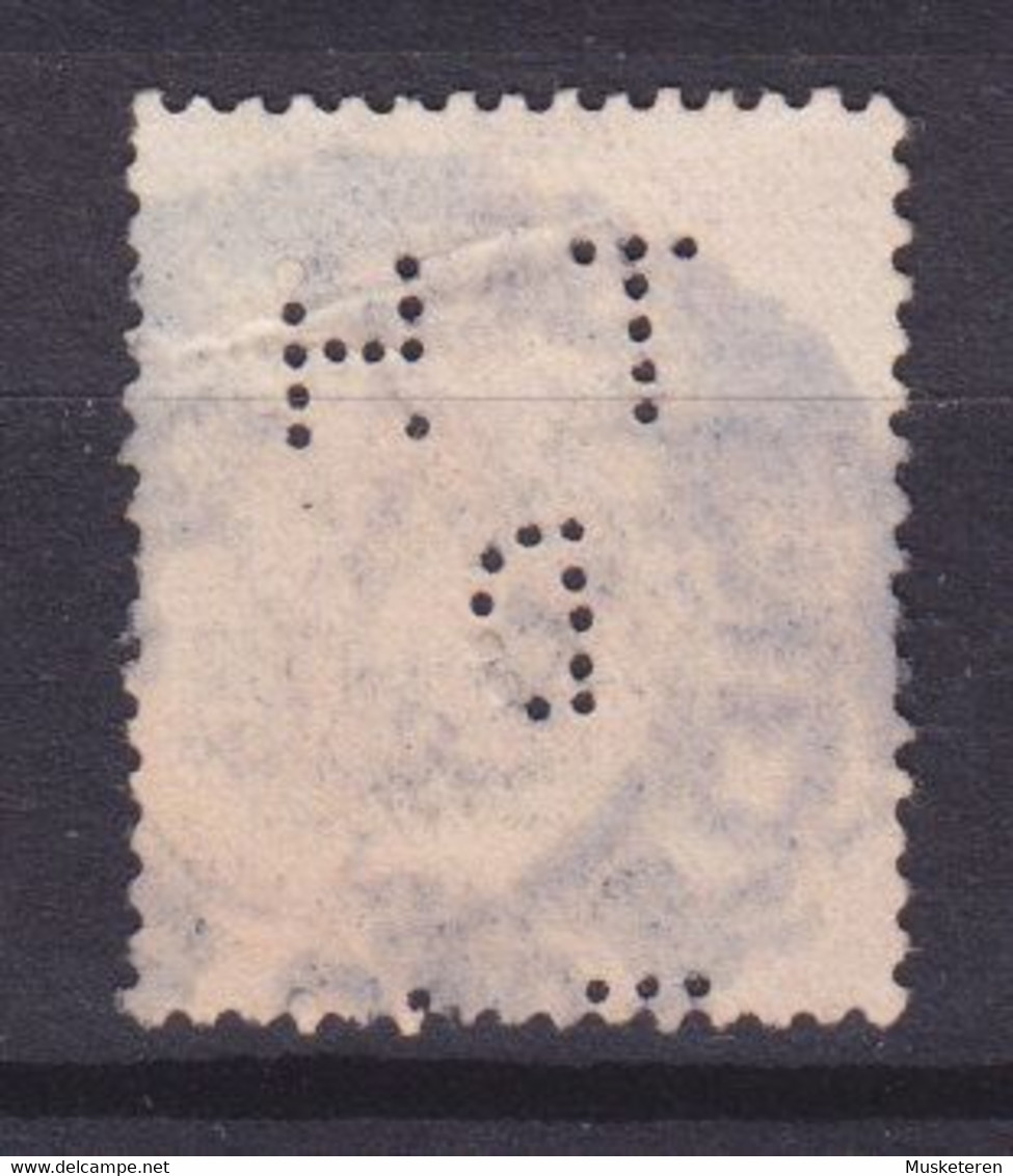 Great Britain Overprinted 1922 Ireland Perfin Perforé Lochung 'HTD' ERROR Variety Misplaced Perfin DUBLIN Cancel - Imperforates, Proofs & Errors