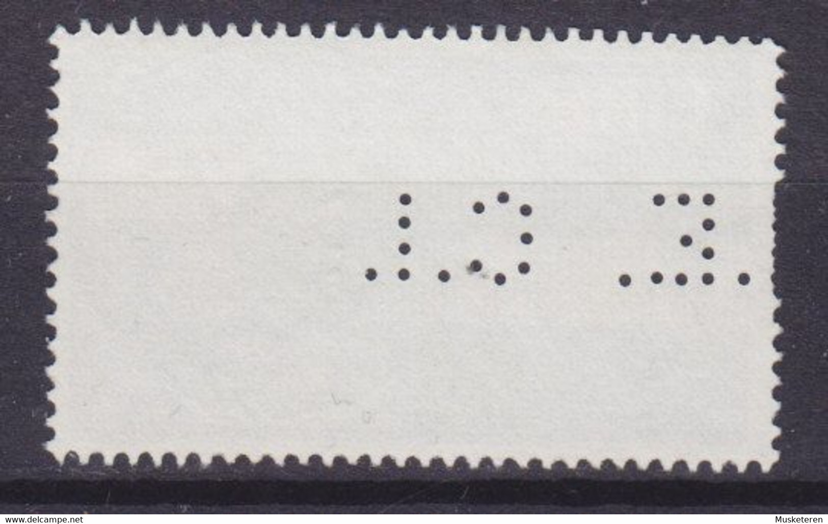 Ireland Perfin Perforé Lochung 'E.C.I.'? ERROR Variety Misplaced Perf. UIT Stamp CORCAIGH Cork 1965 Cancel - Geschnittene, Druckproben Und Abarten