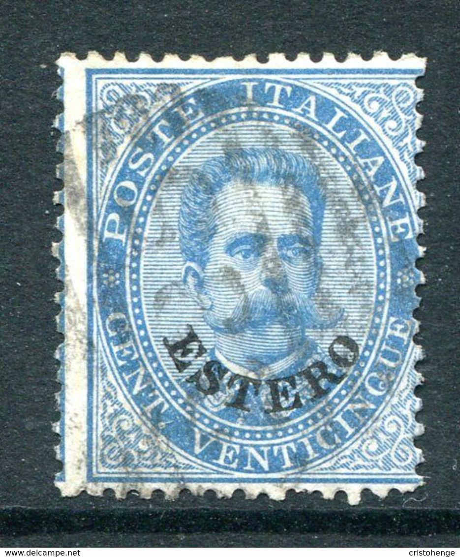 Italian Levant 1881-83 - Stamps Of 1879 - 25c Blue Used (SG 15) - Emissioni Generali