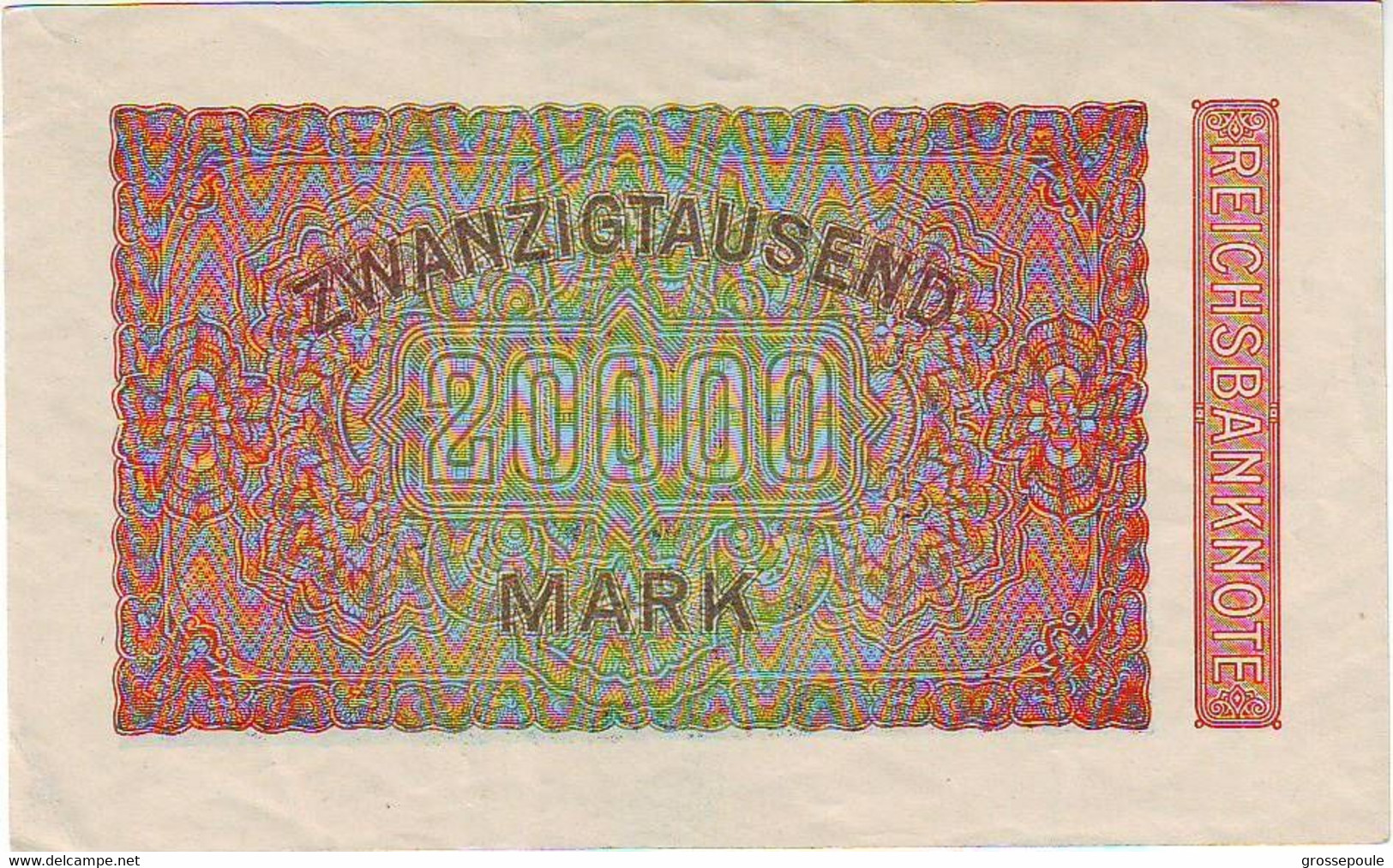 20 000 Mark "reichsbanknote" Du 20-février-1923 - SPL + ( Var. 7 Chiffres ) - 20.000 Mark