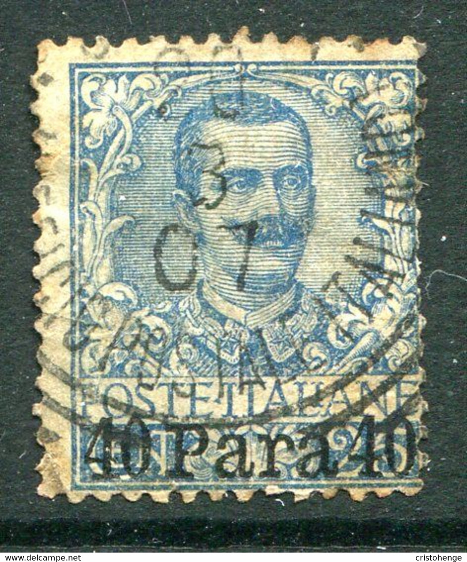 Italian Levant 1902 - Without Albania - Stamps Of 1901 - 40pa On 25c Blue Used (SG 23) - Albanië