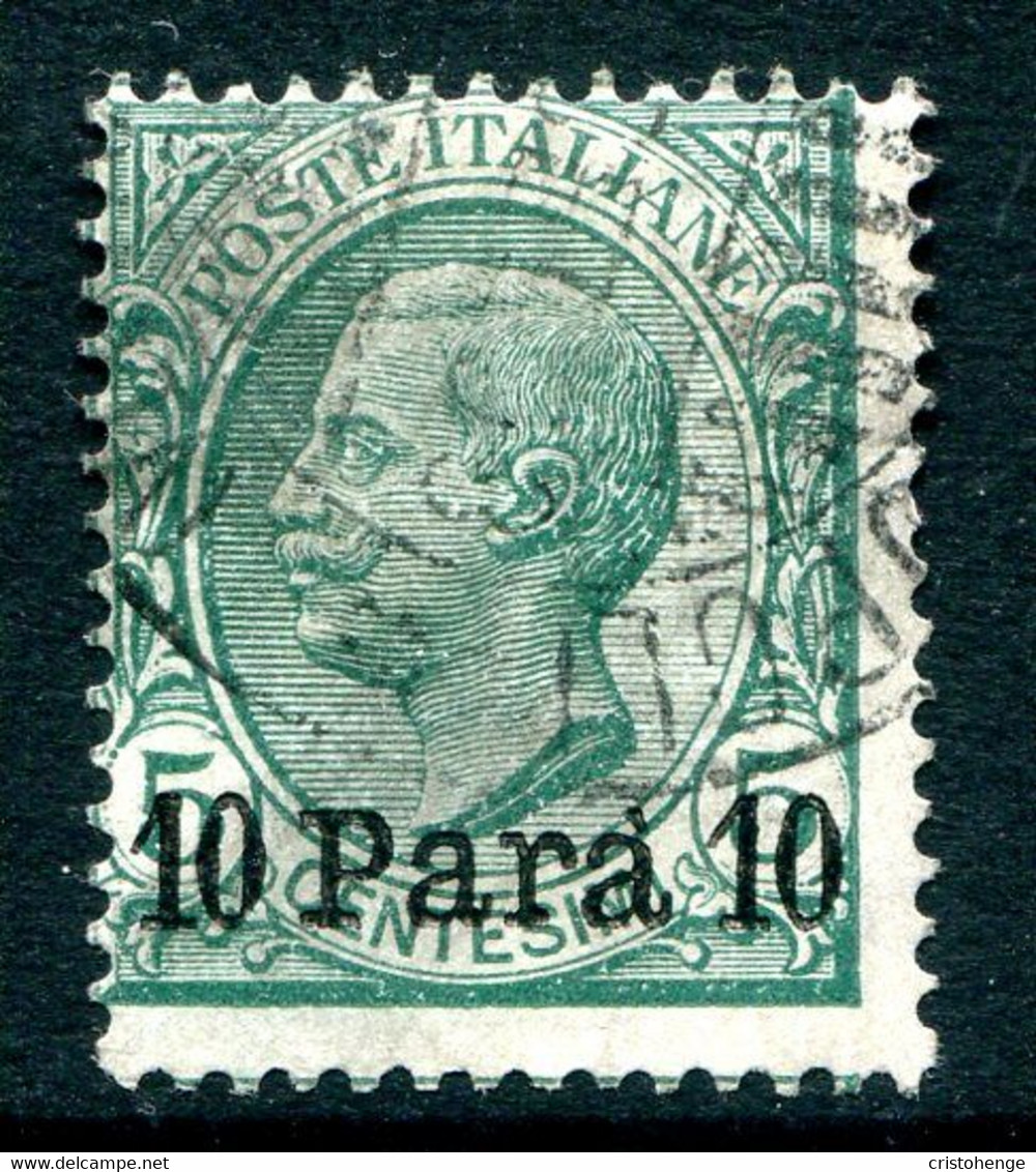 Italian Levant 1907 - Without Albania - Stamps Of 1901 - 10pa On 5c Green Used (SG 27) - Albanië