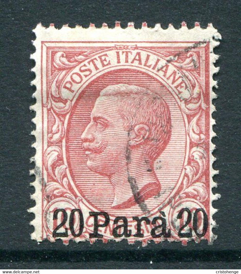 Italian Levant 1907 - Without Albania - Stamps Of 1901 - 20pa On 10c Red Used (SG 28) - Albania
