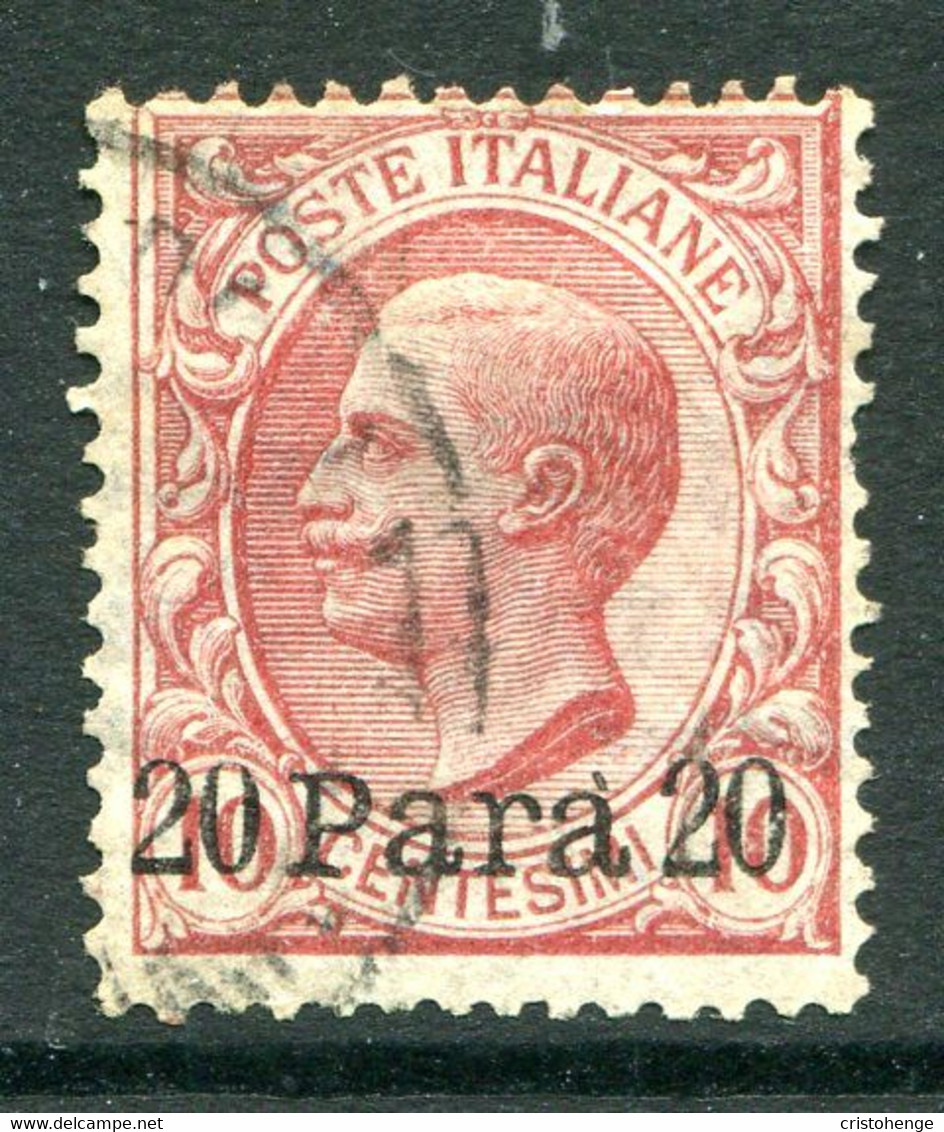 Italian Levant 1907 - Without Albania - Stamps Of 1901 - 20pa On 10c Red Used (SG 28) - Albanien