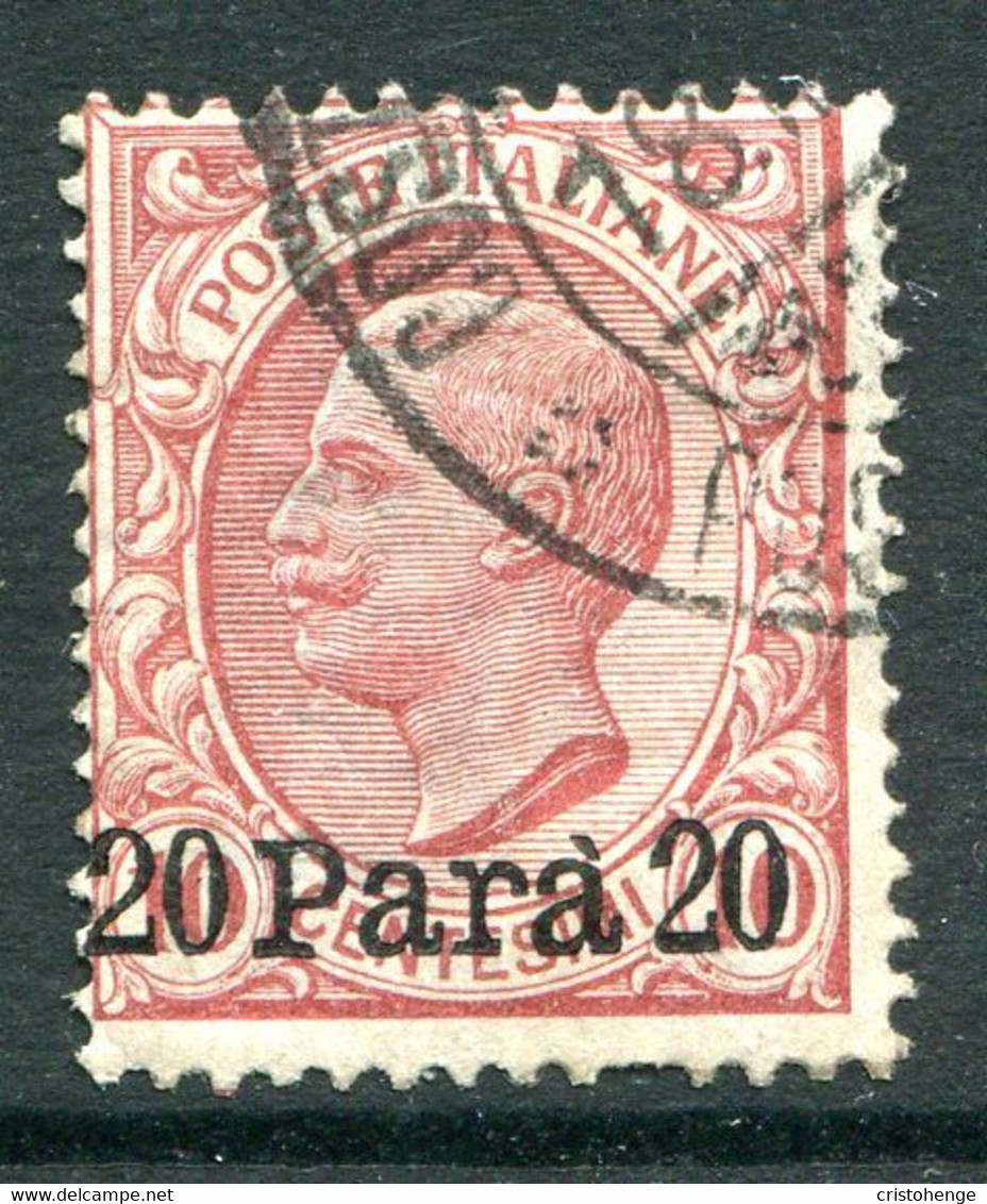 Italian Levant 1907 - Without Albania - Stamps Of 1901 - 20pa On 10c Red Used (SG 28) - Albanië