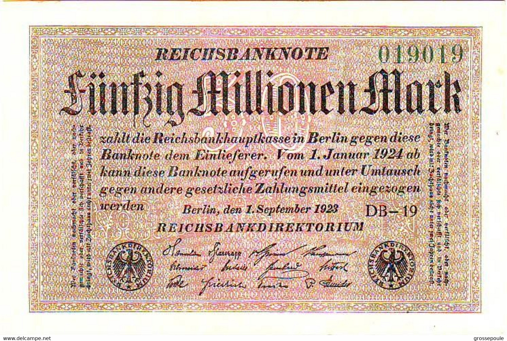 5 000 000 Marks "reichsbanknote" Du 25-7-1923 - SUP - 5 Miljoen Mark