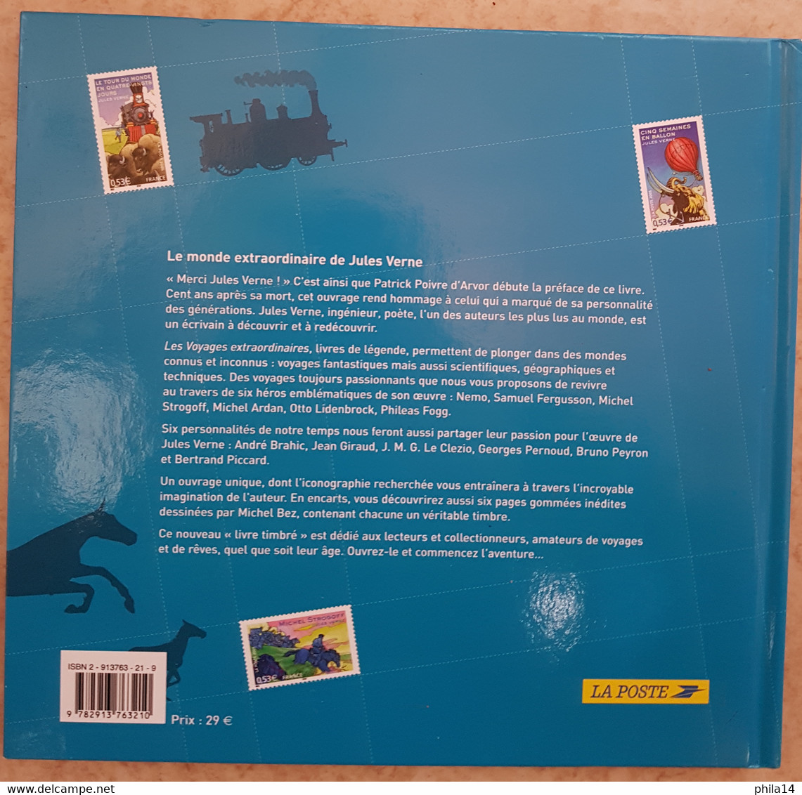 LIVRE TIMBRES / JULES VERNE AVENTURES ET LEGENDES / BLOC ET PAGES AVEC TIMBRES / 85 PAGES - Other & Unclassified