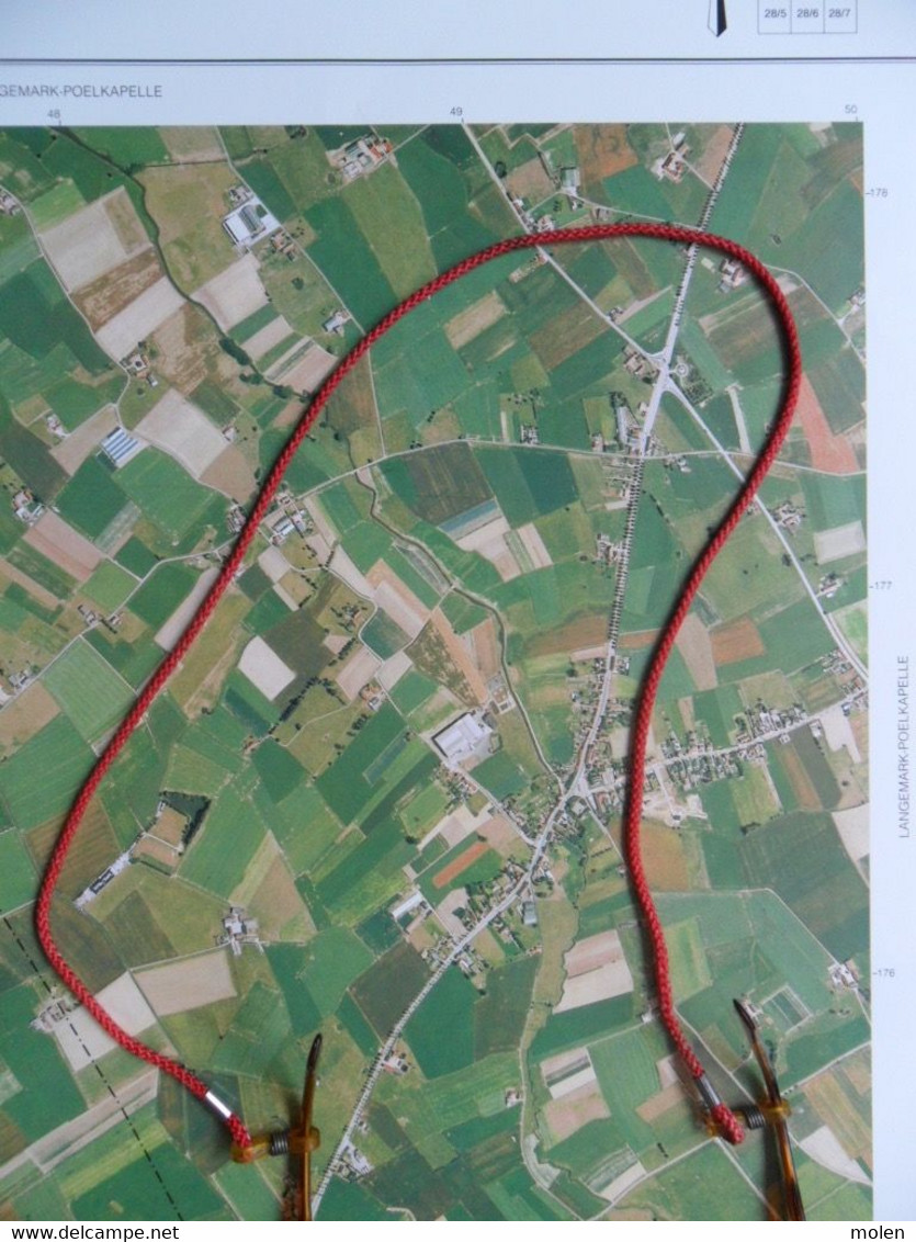 SINT-JULIAAN In 1990 GROTE-LUCHT-FOTO -JAN WIELTJE NOORDERRING-IEPER 48x67cm ORTHOFOTOPLAN PHOTO AERIENNE LUCHTFOTO R732 - Ieper