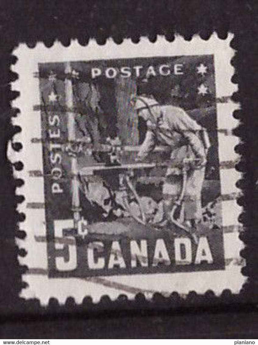 PIA - CANADA :1957 - 6° Congresso Delle Miniere E Della Metallurgia - Minatore Al Lavoro - (Yv  300) - Used Stamps