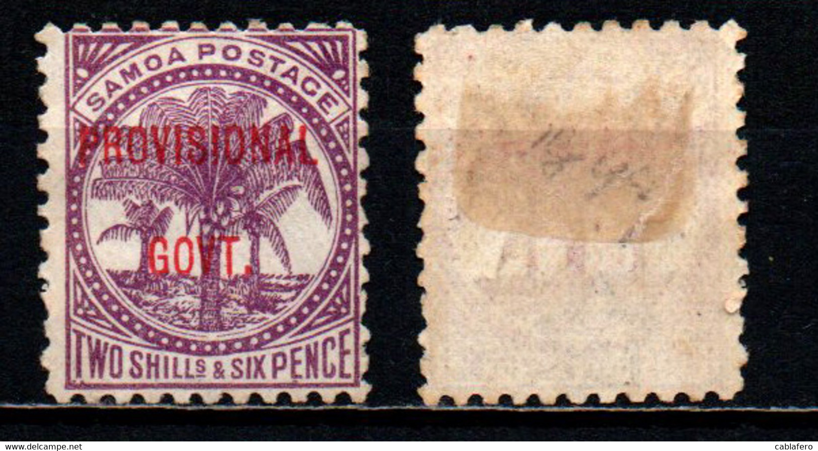 SAMOA - 1899 - Palms - Overprinted In Red - MH - Samoa