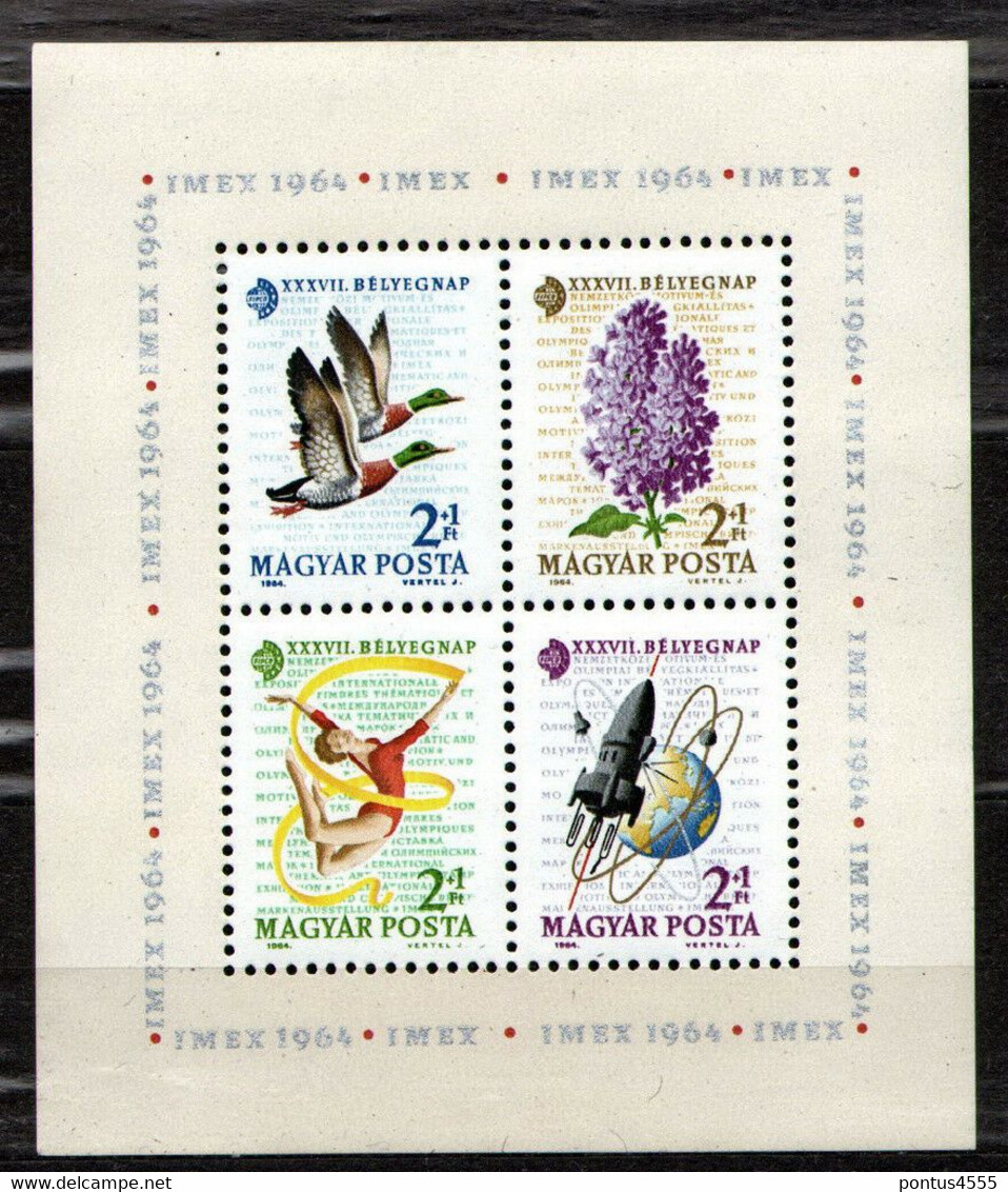 Hungary 1964 Mi 2053-2056 Sh42 Stamp Day - MLH - Otros & Sin Clasificación