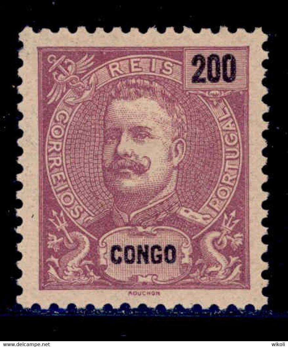 ! ! Congo - 1898 D. Carlos 200 R - Af. 25 - No Gum - Portugiesisch-Kongo