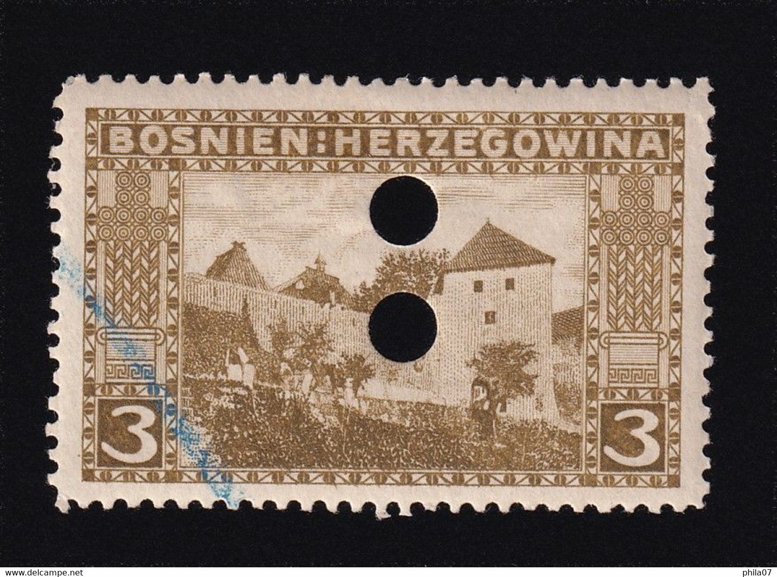 BOSNIA AND HERZEGOVINA - Trial Landscape Stamp, 3 Hellera, MH - Bosnie-Herzegovine