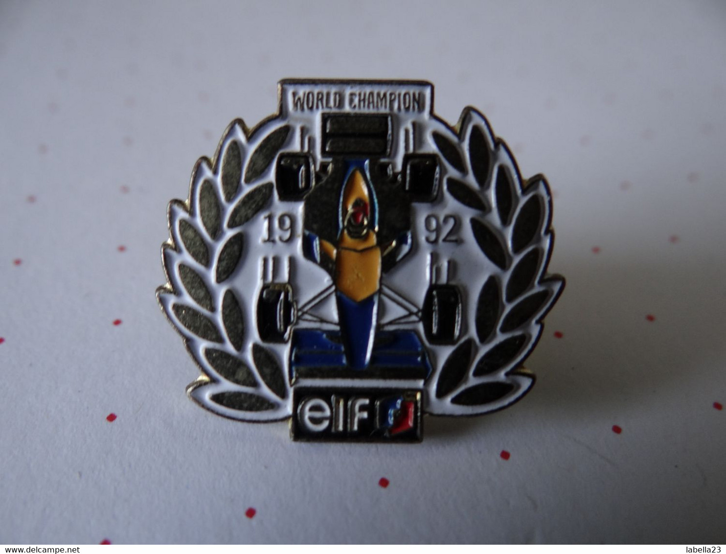 Pin: "elf" Formel 1 - World Champion 1992, Rennwagen - Car Racing - F1