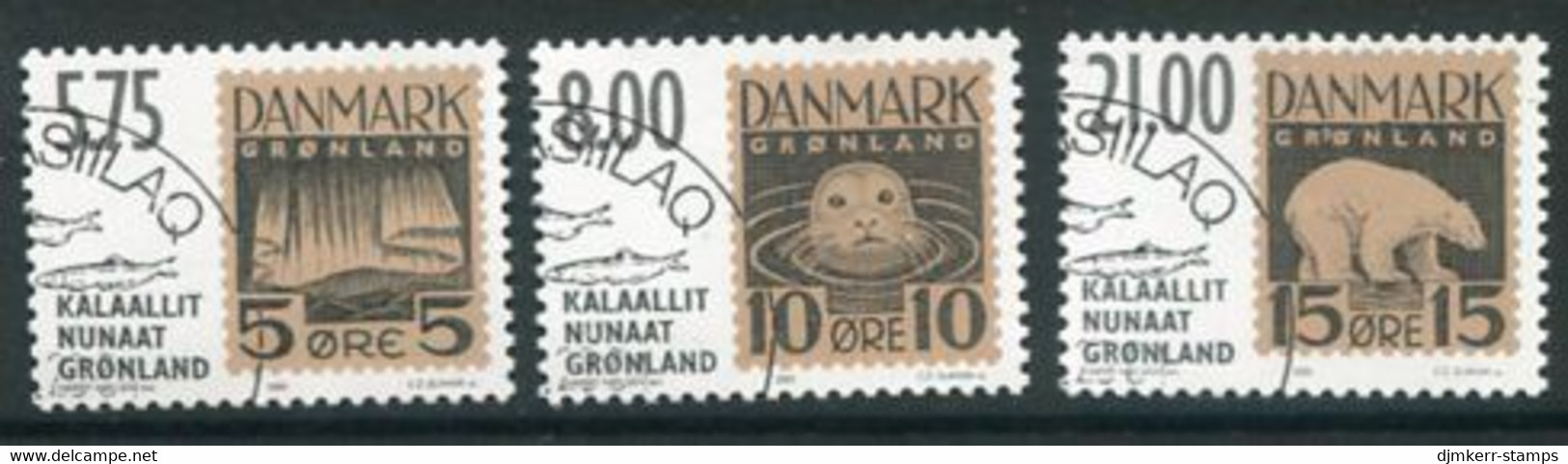 GREENLAND 2001 HAFNIA '01 Stamp Exhibition Used.  Michel 371-73 - Used Stamps