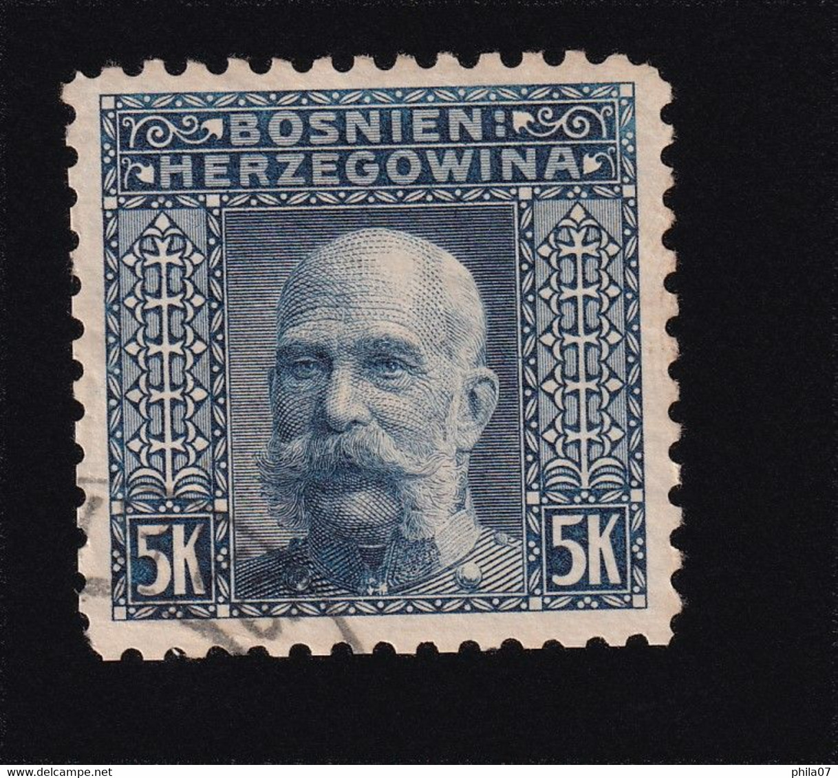 BOSNIA AND HERZEGOVINA - Landscape Stamp 5 Krune, Perforation 9 ½, Stamp Cancelled - Bosnien-Herzegowina