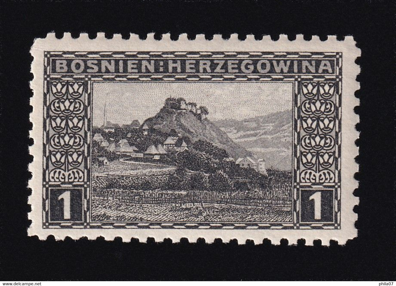 BOSNIA AND HERZEGOVINA - 1 Hellera, Perforation 9 ½, MNH - Bosnia Erzegovina