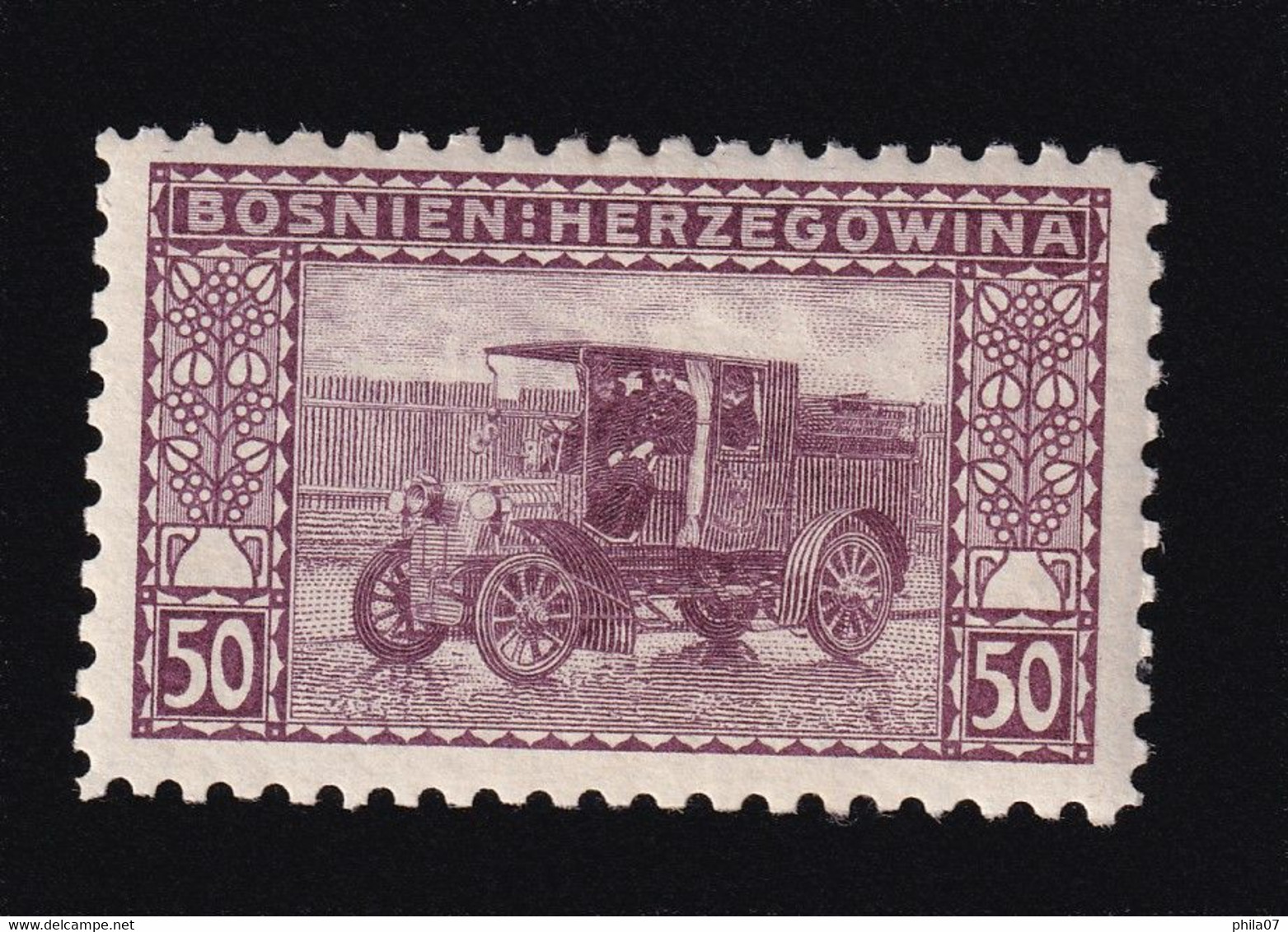 BOSNIA AND HERZEGOVINA - Landscape Stamp 50 Hellera, Perforation 9 ½, MNH - Bosnia And Herzegovina