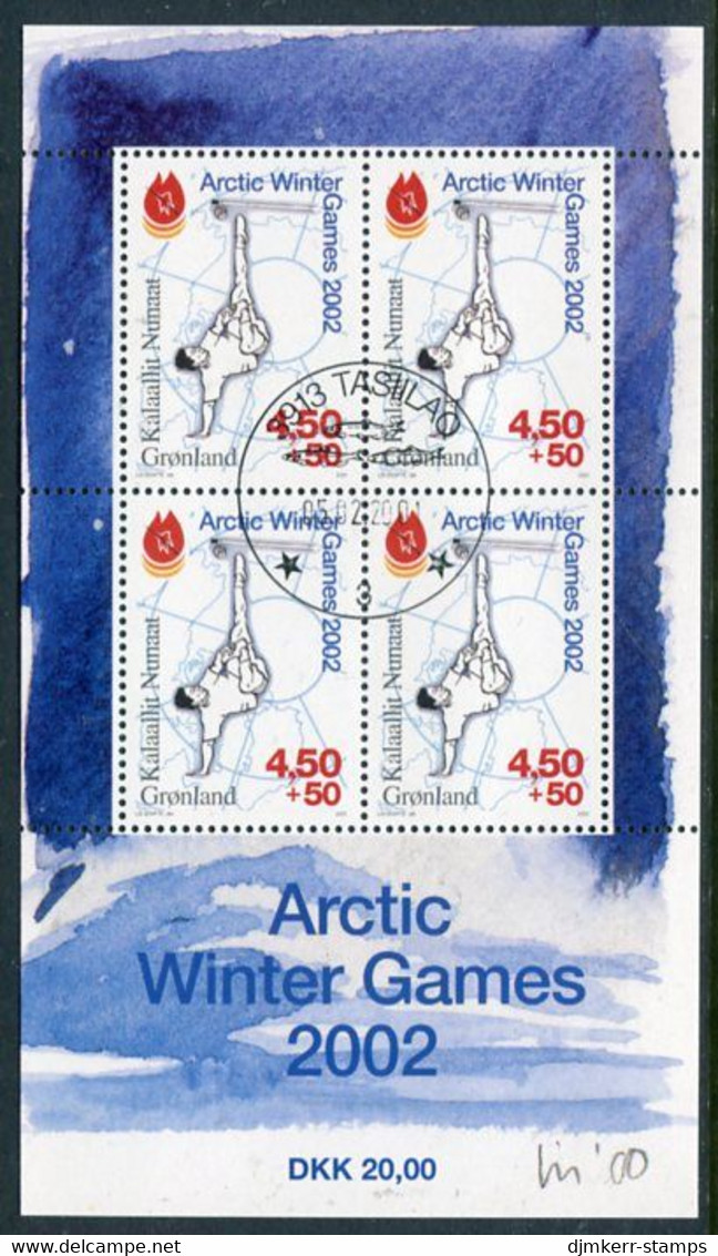 GREENLAND 2001 Arctic Winter Games Block  Used.  Michel Block 21 - Gebruikt
